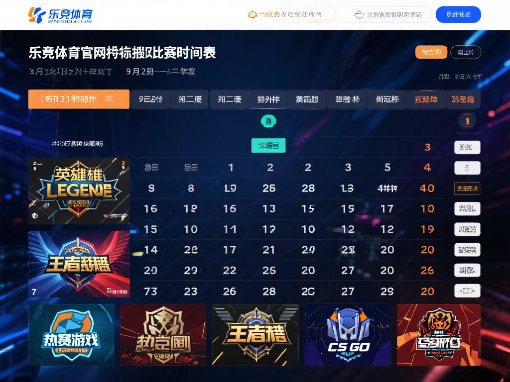 乐竞体育此次公布的比赛时间表包含了多个备受关注的电